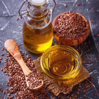 Flaxseed Oil (glass bottle)